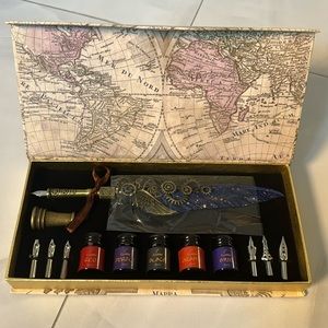 NC Quill Pen Ink Set, NEW